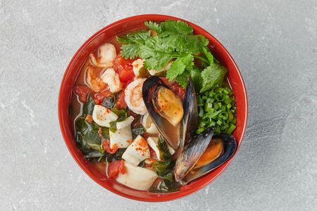 Эби рамен с морепродуктами