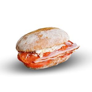 Сэндвич с беконом и пепперони