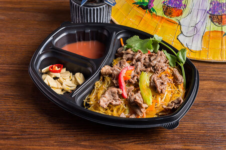 Миен зонг сао с говядиной