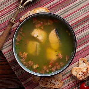 Уха из лосося