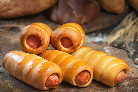 Сосиска в тесте запеченная