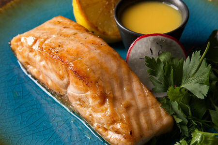 Семга на гриле