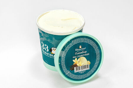 Мороженое Пломбир на сливочках в ведёрке