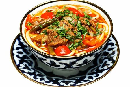 Суп Лагман по-узбекски