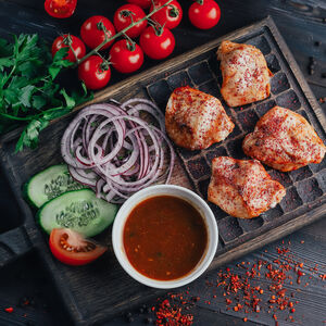 Шашлык из куриного филе