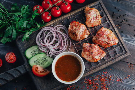 Шашлык из куриного филе