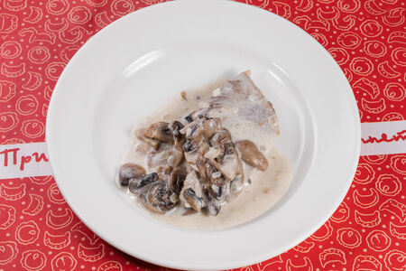 Филе индейки с грибами