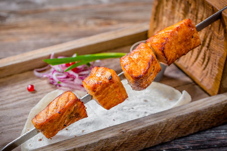 Шашлык из лосося