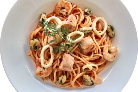 Спагетти Дары моря