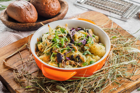 Запеченная цветная капуста под сыром