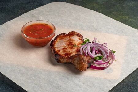 Каре из свинины на мангале