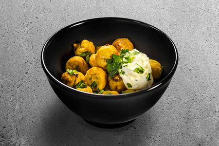 Жареные пельмени