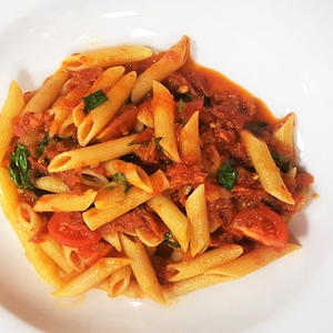 Пенне Арабьятта с колбаской чоризо