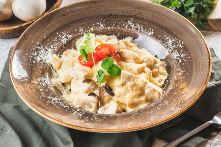 Феттуччине с говядиной