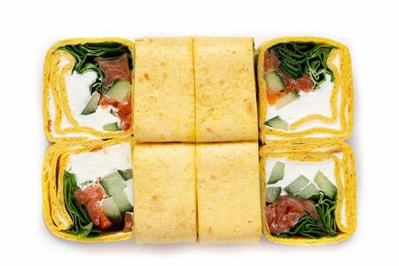 Тортилья с копченым лососем