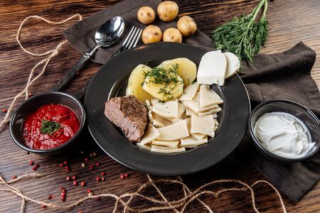 Лезгино-кумыкский хинкал с говядиной