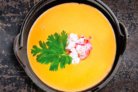 Нежный крем-суп из тыквы