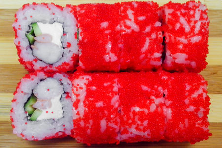 Ролл Калифорния чиз с креветкой