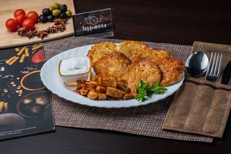 Драники с поджаркой