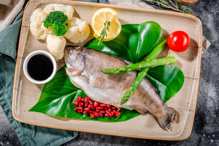 Сибас на пару