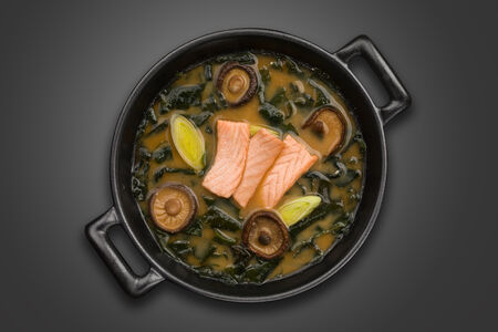 Суп Мисо с лососем