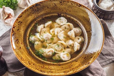 Суп Пельмени с бульоном