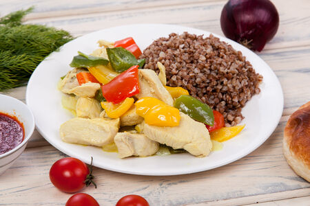 Курица с овощами