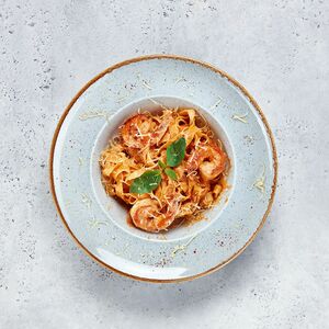 Паста с креветками