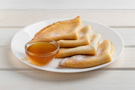 Блины с медом