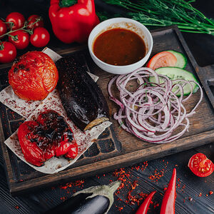 Овощной микс на углях