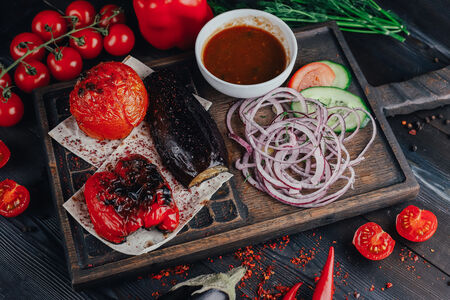 Овощной микс на углях