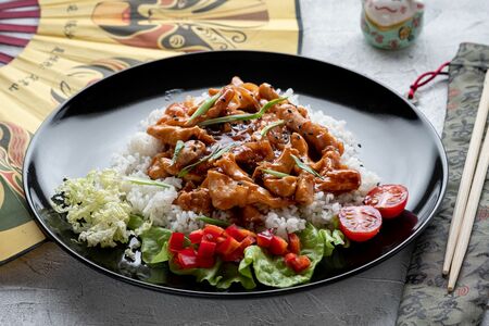 Курица терияки с рисом