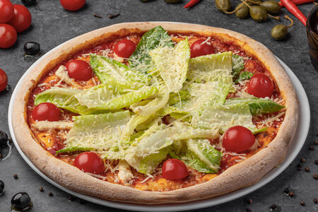 Пицца Цезарь с курицей