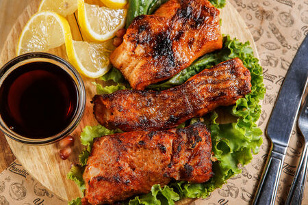 Сом на мангале