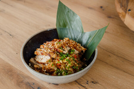 Кантонский рис с цыпленком Терияки