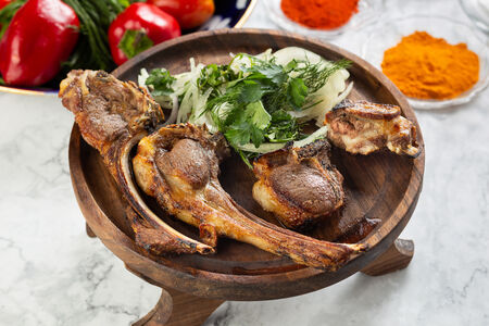 Шашлык из бараньих ребрышек