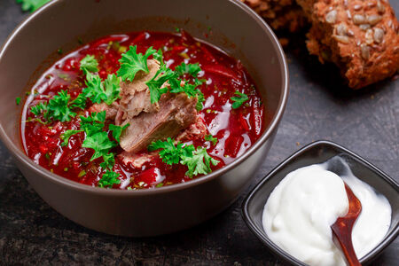 Борщ с телятиной