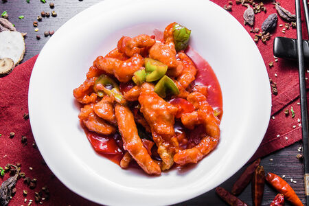 Курица в кисло-сладком соусе