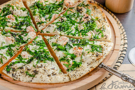Пицца Креветки-шпинат