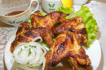 Куриные крылья на мангале