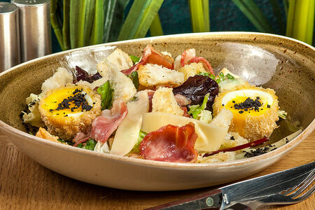 Салат с беконом