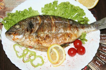 Дорадо на мангале