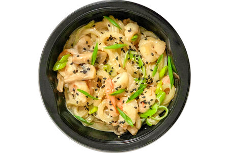 Лапша удон с креветками