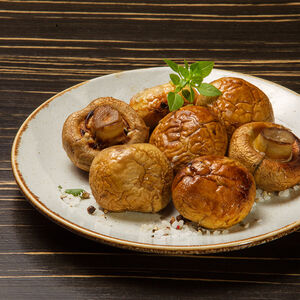 Шампиньоны на углях  