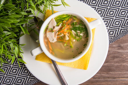 Суп куриный с лапшой