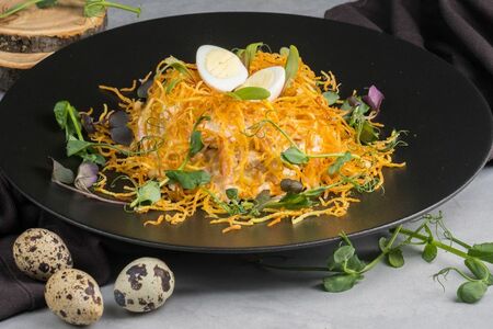 Салат Перепелиное гнездо