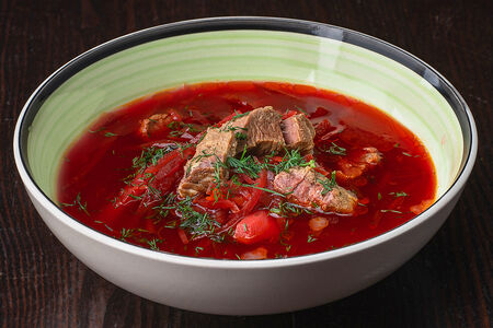 Суп Борщ на говяжьих рёбрах