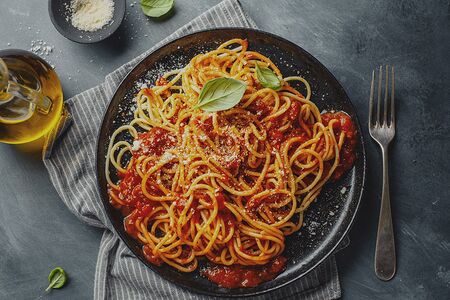 Паста тальятелле Маринара