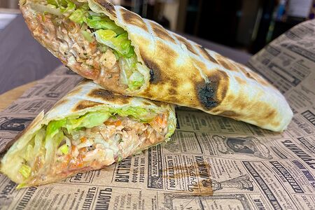 Шаурма из филе курицы на мангале