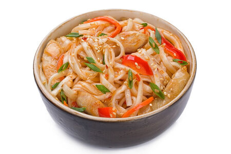 Удон с курицей